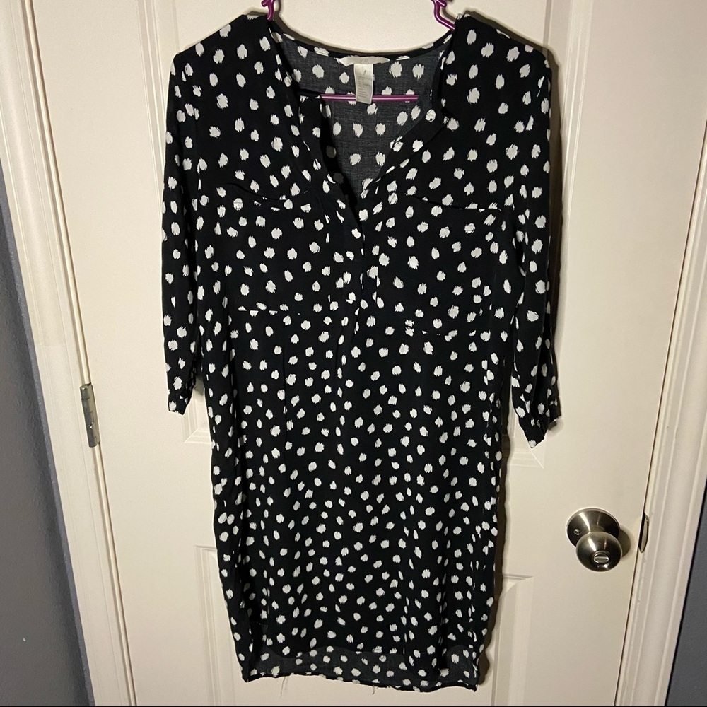 H&M Black and White Dress